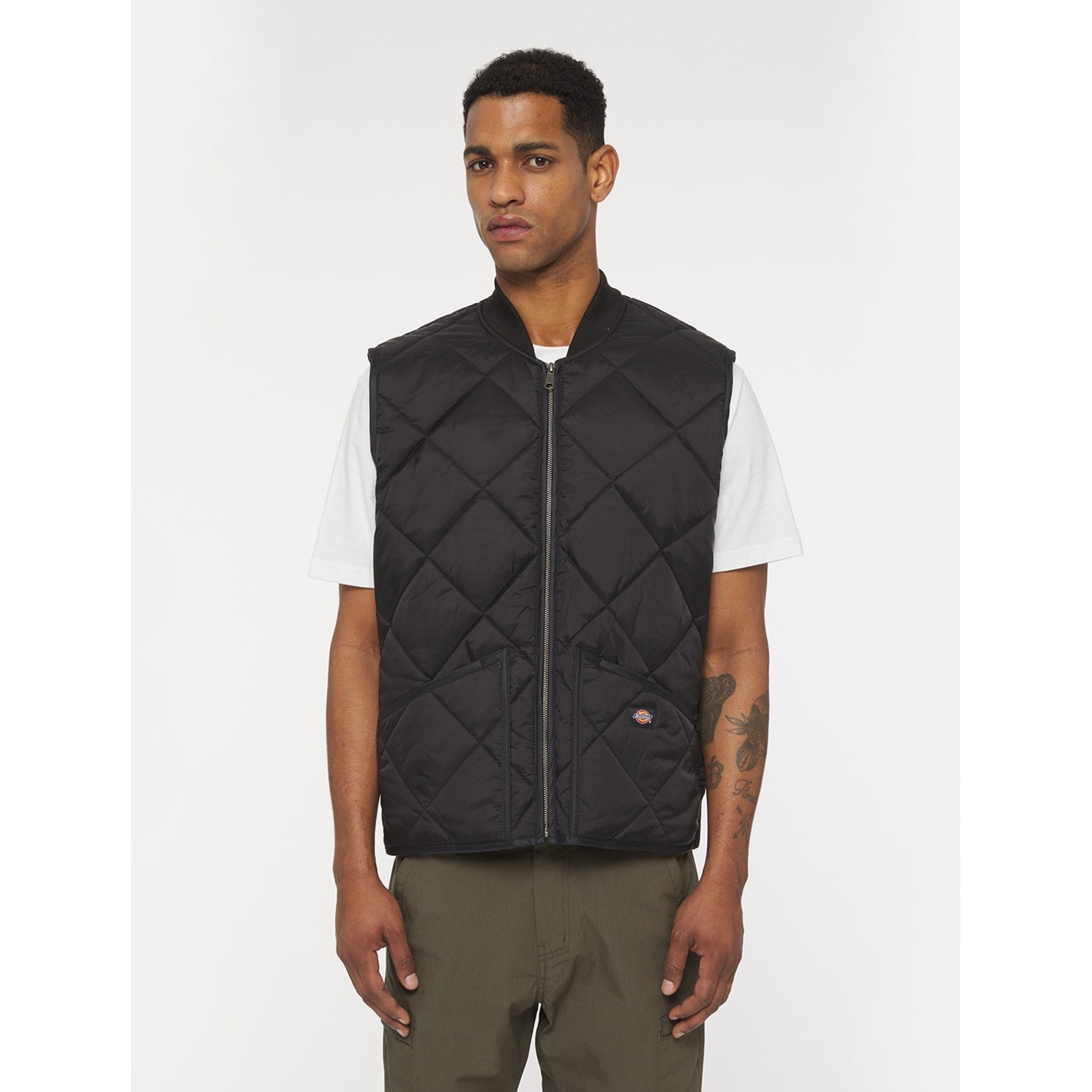 Dickies Diamond Quilted Vest  Black