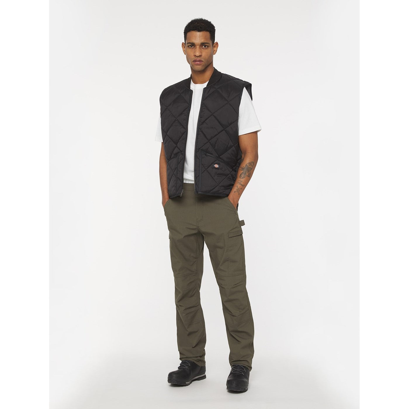 Dickies Diamond Quilted Vest  Black