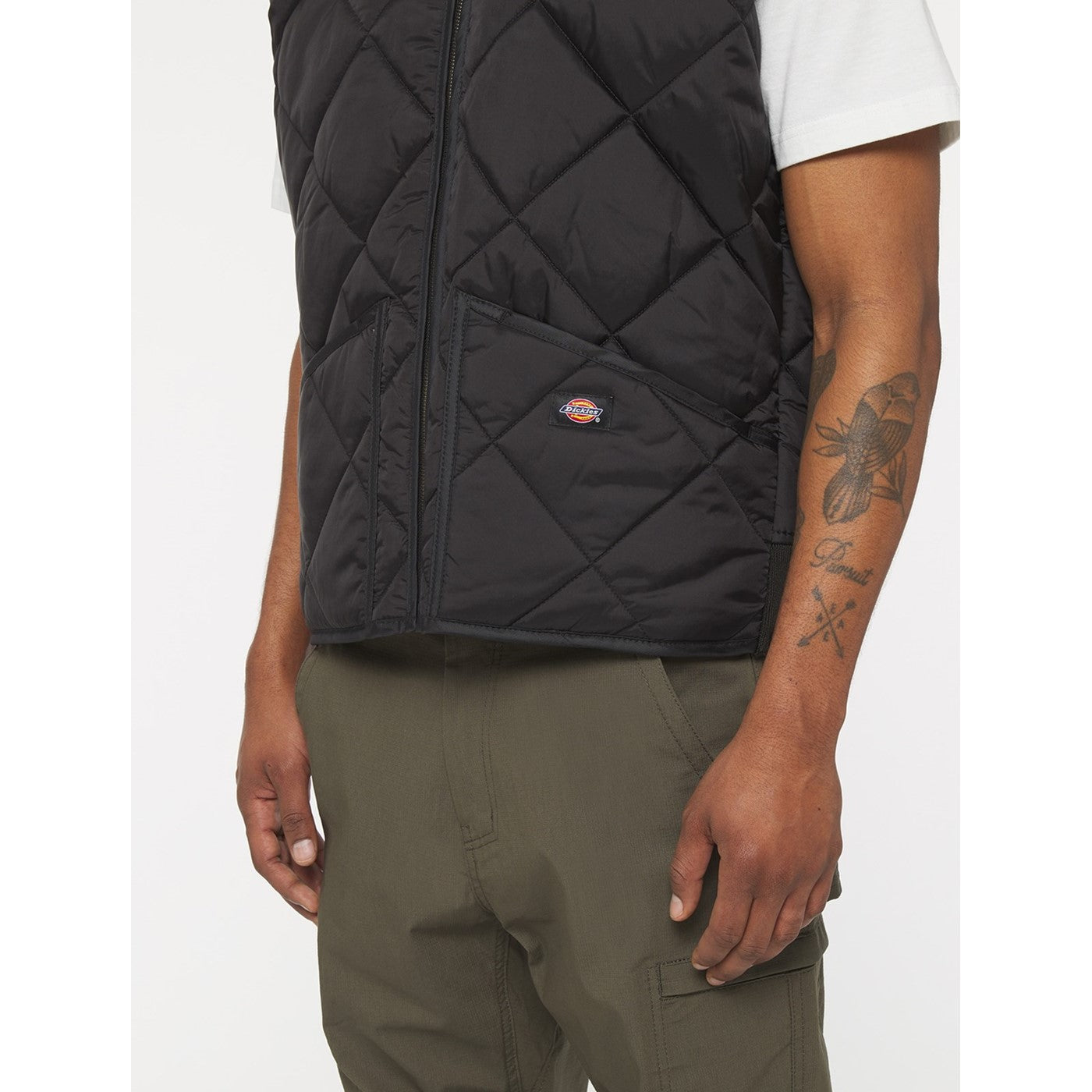 Dickies Diamond Quilted Vest  Black