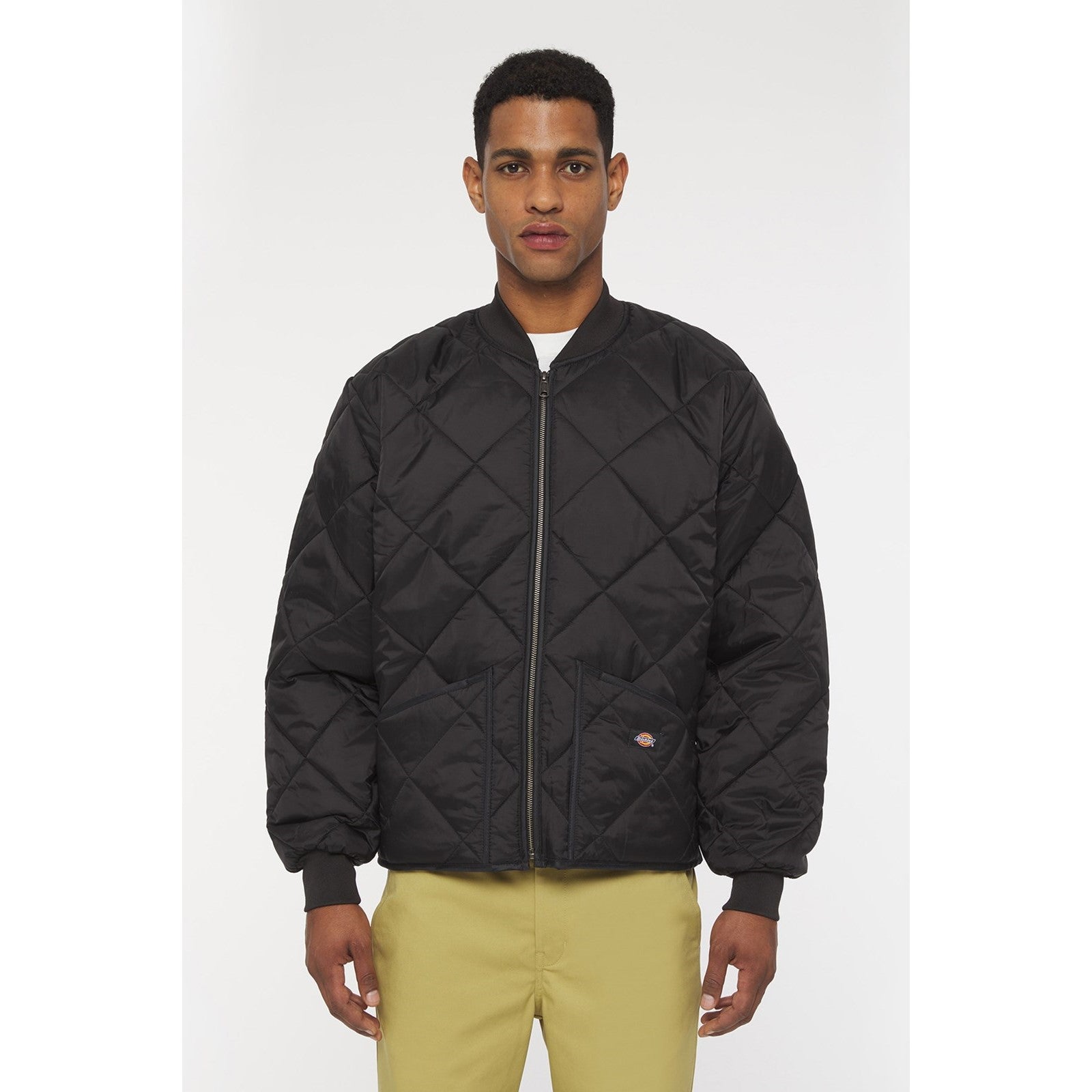 Dickies Diamond Quilted Nylon Jacket  Black