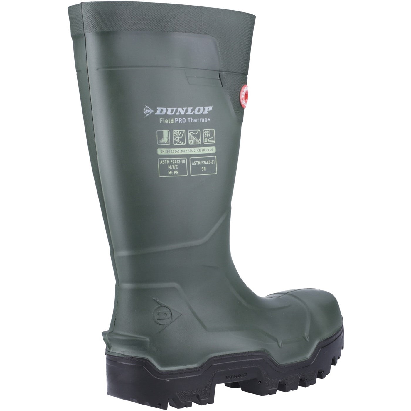 Dunlop FIELDPRO THERMO+ Safety Wellington S5L Green