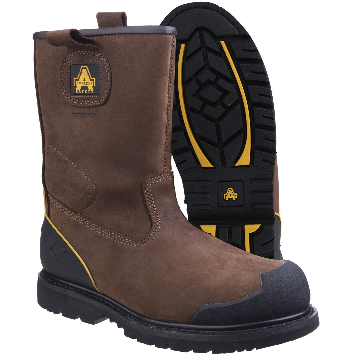 Amblers Safety FS223 Goodyear Welted Waterproof Industrial Safety Boot S3 Brown