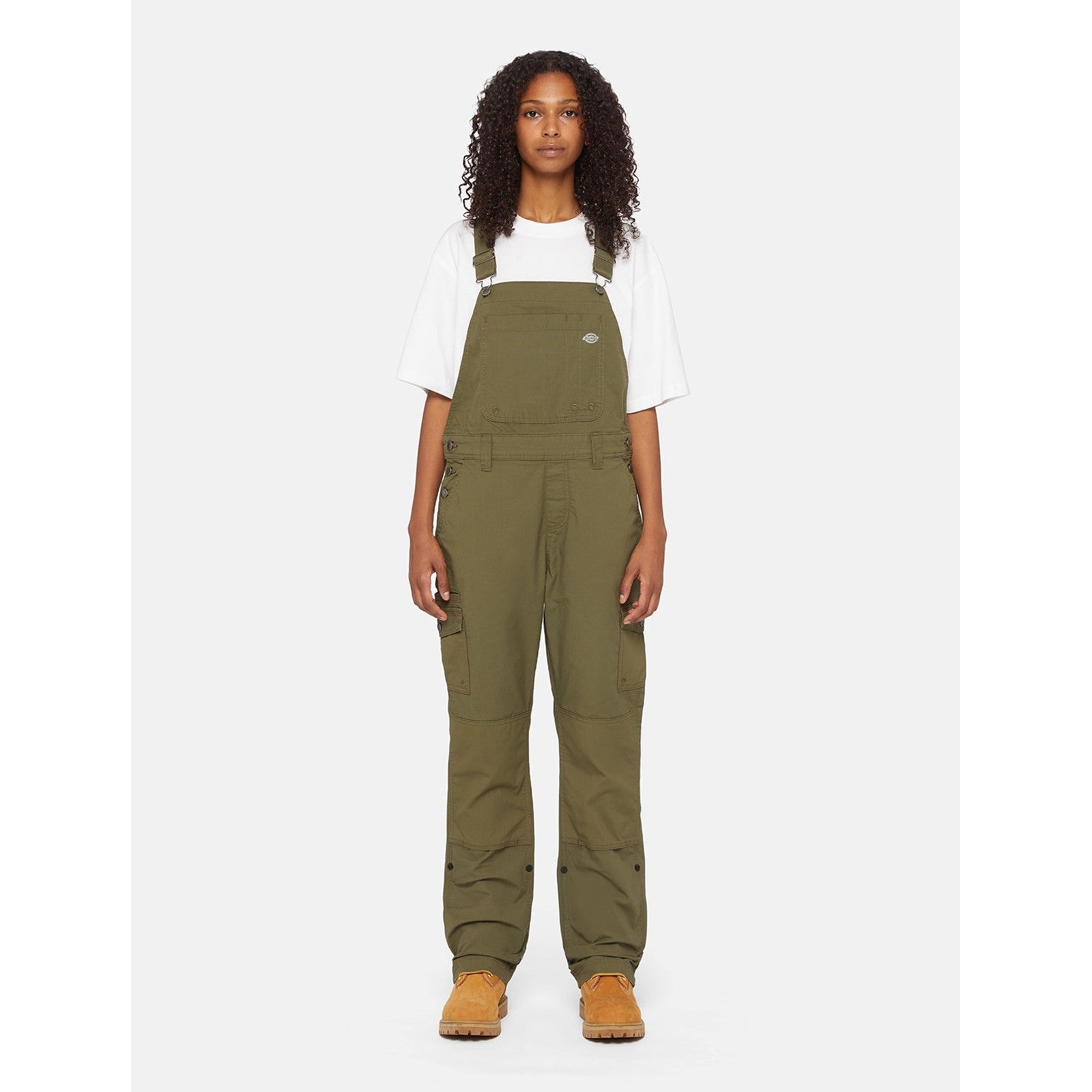 Dickies Protective Bib  Rinsed Military Green