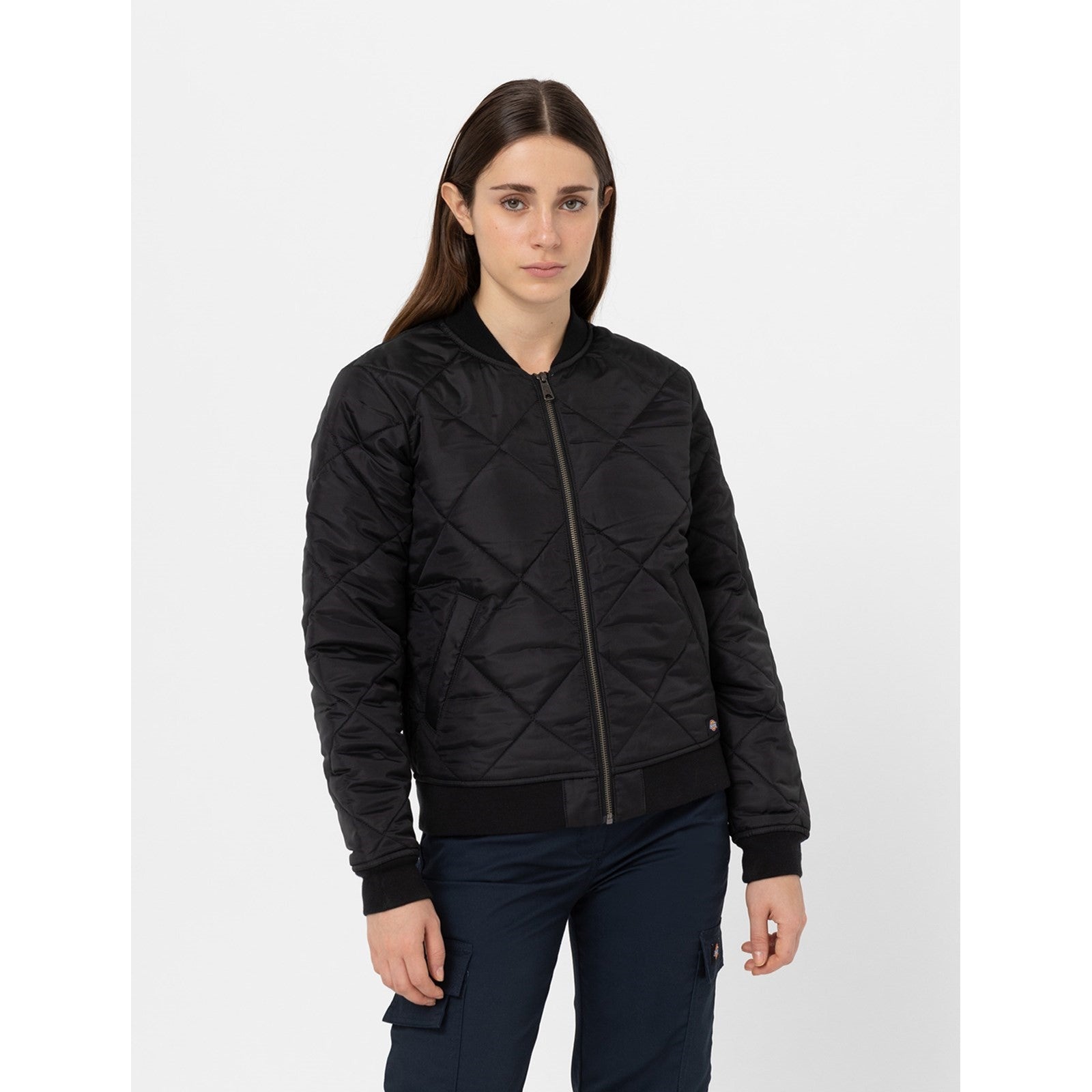 Dickies Quilted Bomber Jacket  Black