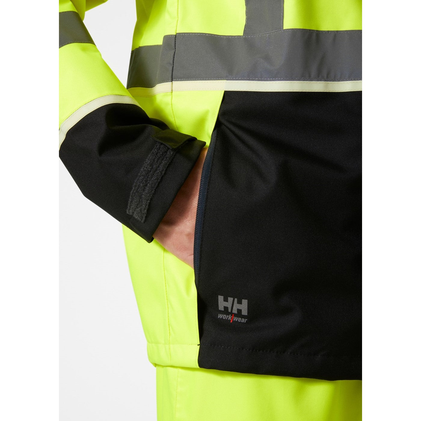 Helly Hansen Workwear UC-ME Shell Jacket  Hi Vis Yellow/Ebony