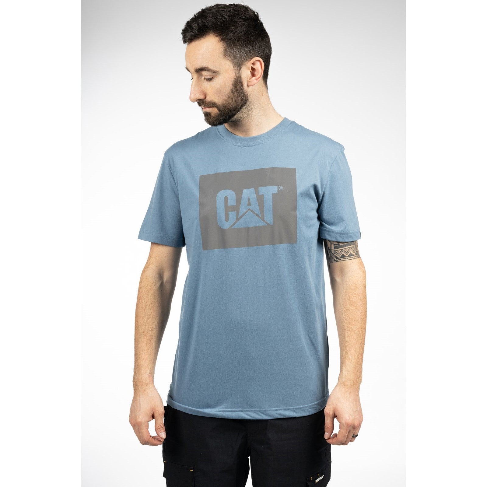 Caterpillar Graphic Tee  Coronet Blue
