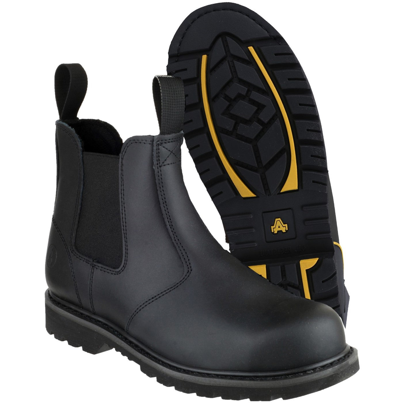Amblers Safety FS5 Goodyear Welted Pull on Safety Dealer Boot SB Black