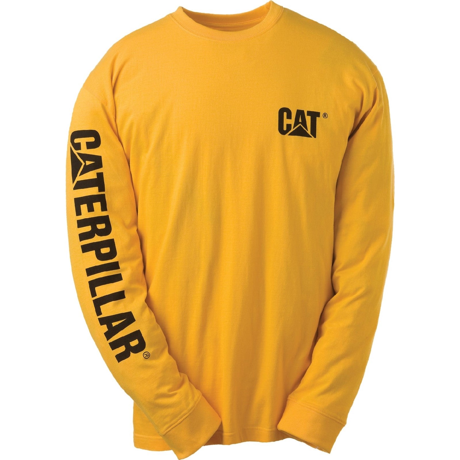 Caterpillar Trademark Banner Long Sleeve T-Shirt  Yellow