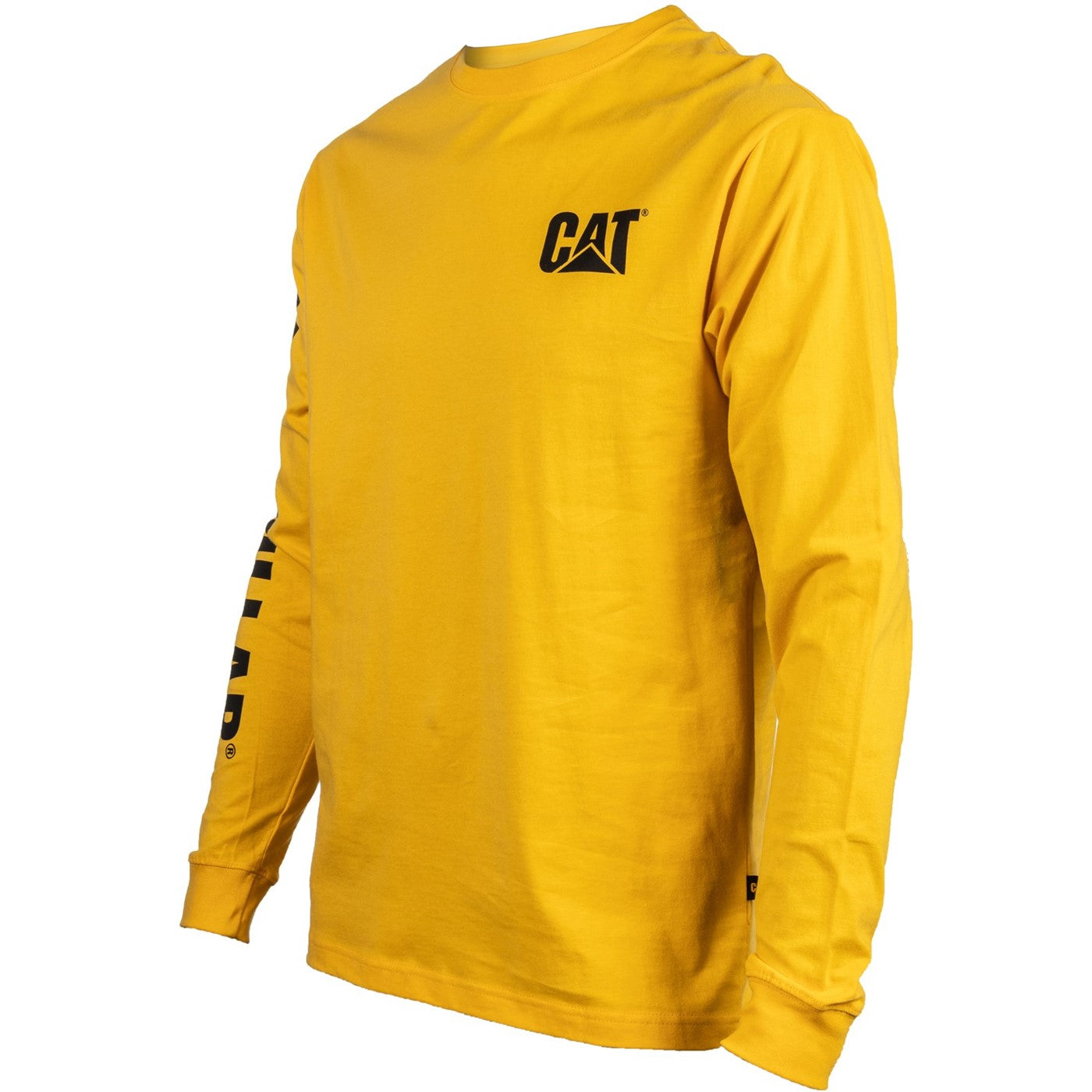 Caterpillar Trademark Banner Long Sleeve T-Shirt  Yellow